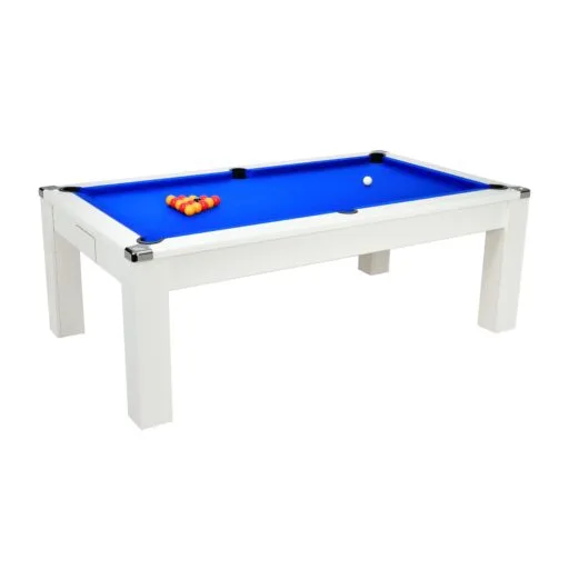 Billard DPT Avant garde blanc plateau table convertible billard table