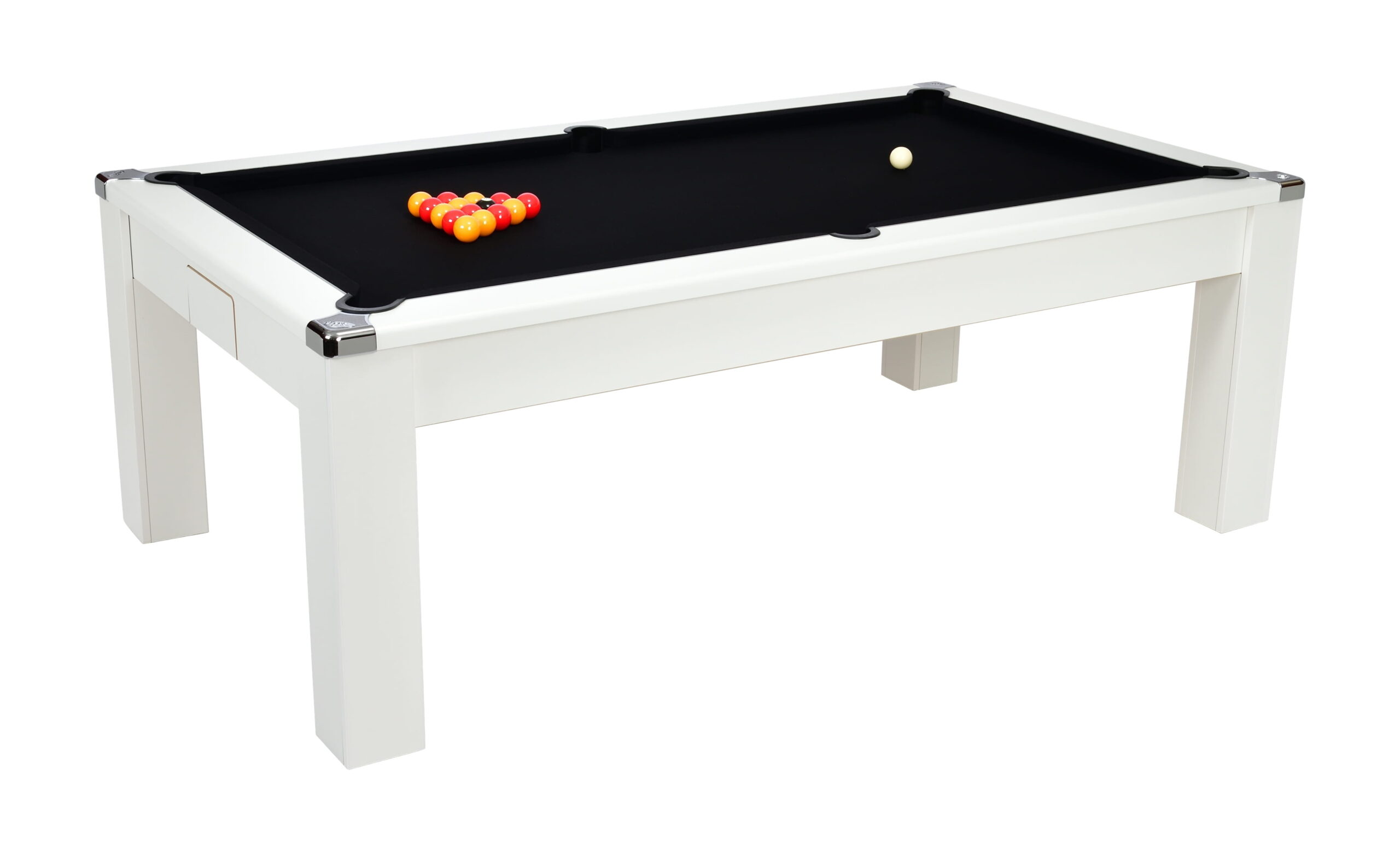 Billard DPT Avant garde blanc plateau table convertible billard table