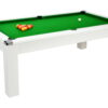 Billard DPT Avant garde blanc plateau table convertible billard table