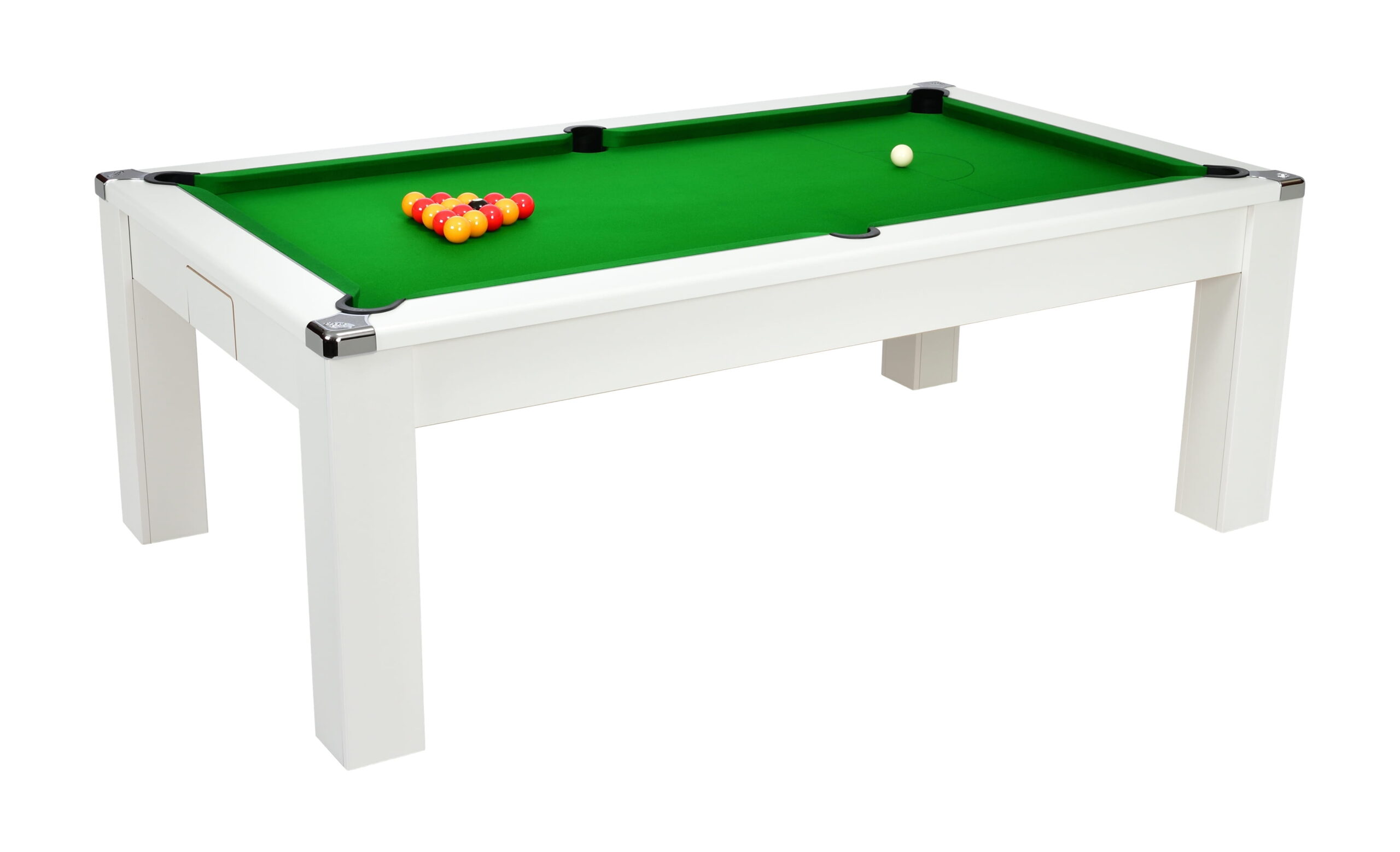 Billard DPT Avant garde blanc plateau table convertible billard table