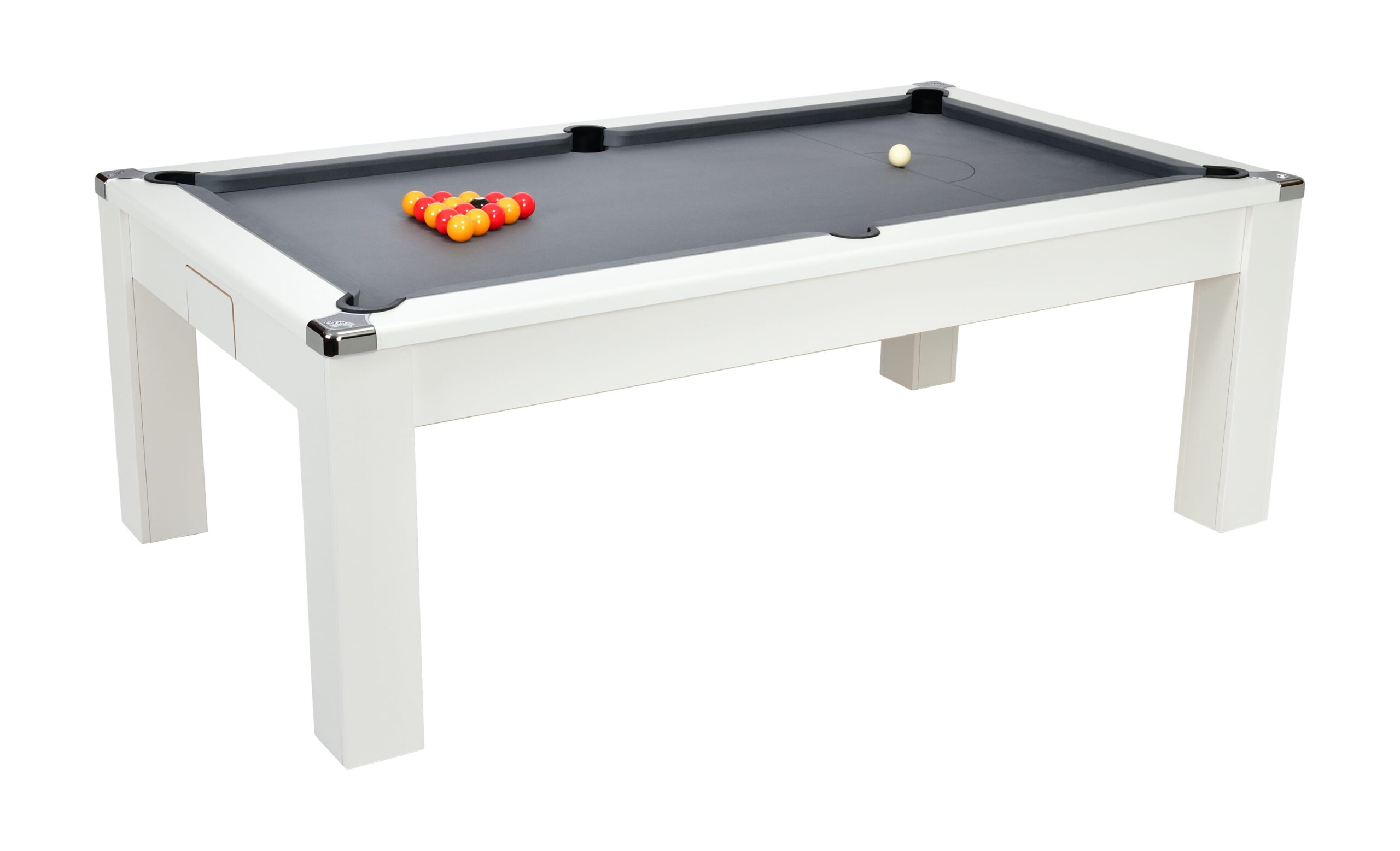 Billard DPT Avant garde blanc plateau table convertible billard table