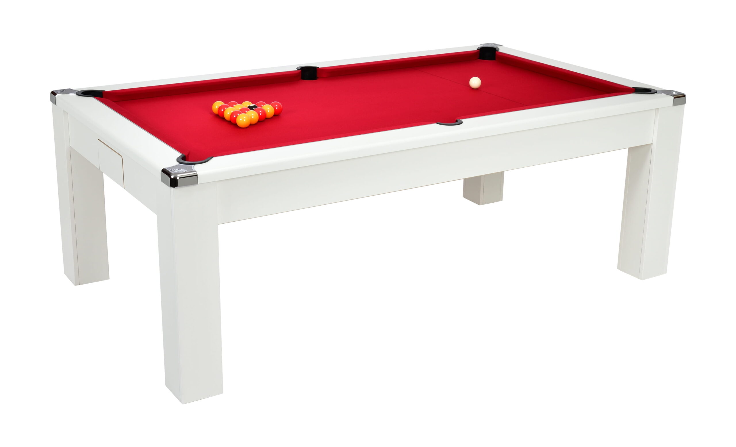 Billard DPT Avant garde blanc plateau table convertible billard table